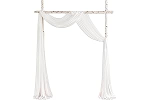YYHUAWU Chiffon Drapery for Wedding Arches