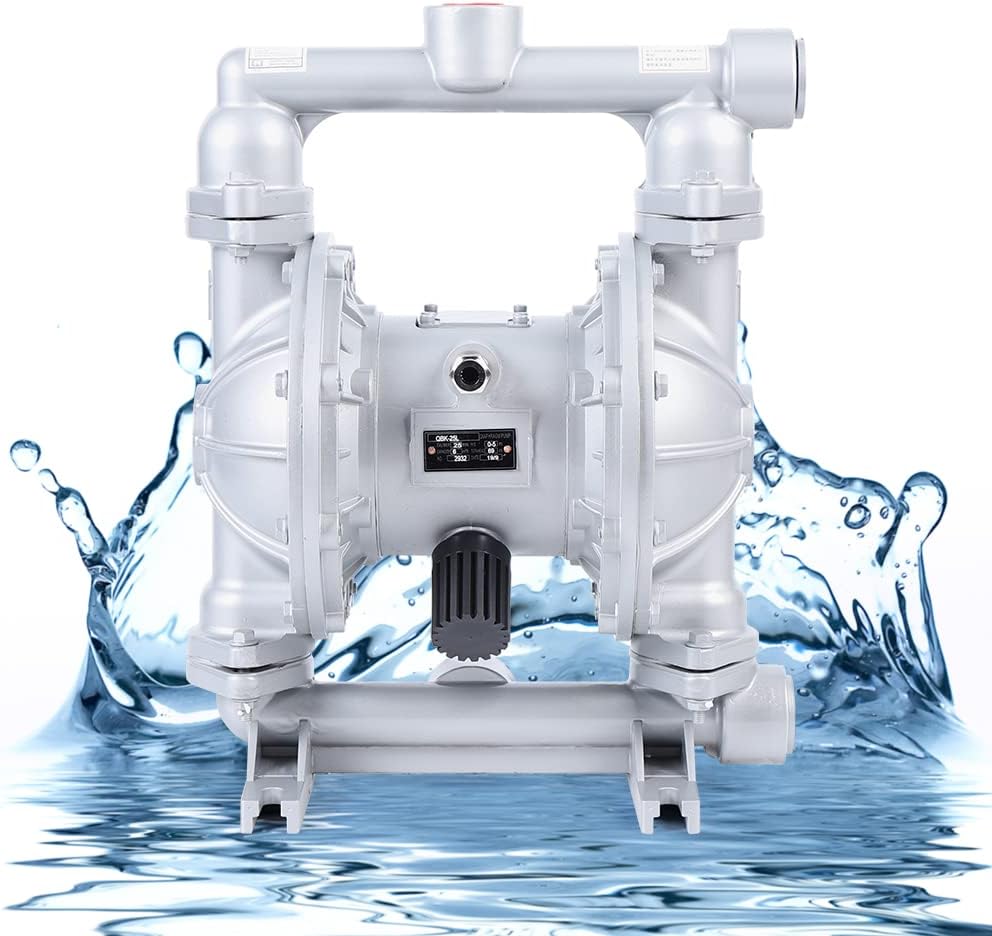 LYNICESHOP QBK-25L Air-Operated Double Diaphragm Pump with water splash background