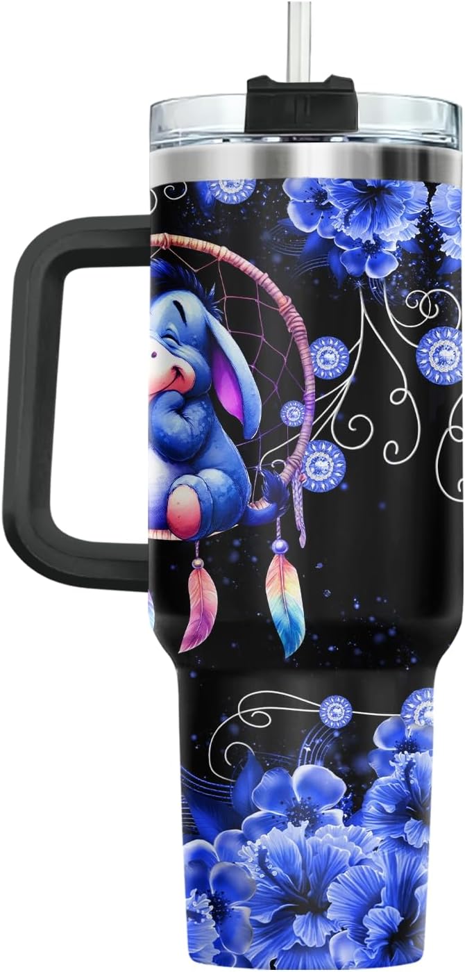 40oz Tumbler with Handle and Straw Insulated Travel Mug