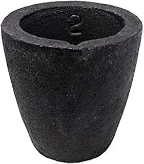 #2-4Kg Clay Graphite Crucibles Premium Black Foundry Cup Furnace Torch Melting Casting Refining for Gold. Also Great for Silver, Copper, Brass, Aluminum