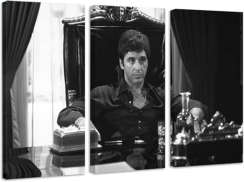 Lienzo enmarcado de película The World Is Yours, varios tamaños (3 piezas grandes)