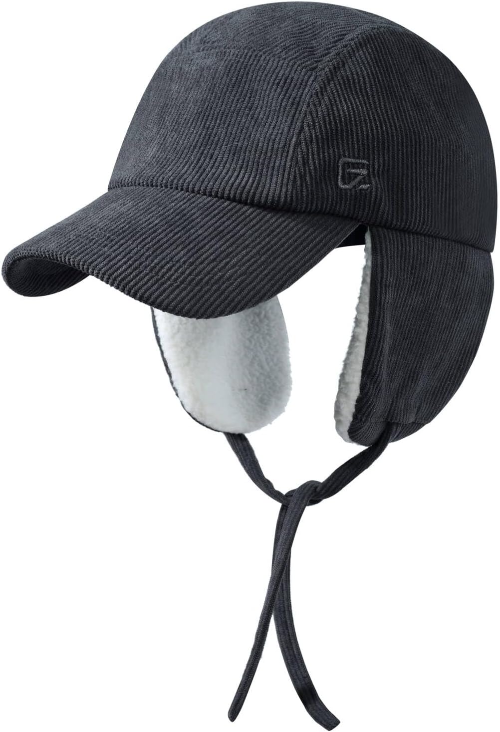 GADIEMKENSD Winter Trapper Hat with Ear Warmer Flaps Corduroy Baseball Cap for Men and Women