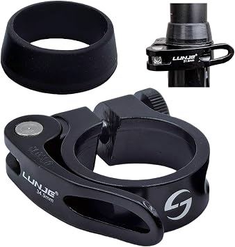 Bike Seat Post Clamp Aluminium Alloy Quick Release Bicycle Seat Clamp 28.6mm 31.8mm 34.9mm