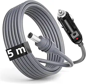 Cabo Carregador S tarlink Mini USB-C Plug DC e Isqueiro Veicular 12V 24V Fonte Powerbank Celular Roteador Internet Satélite Cabo Portátil 5 M