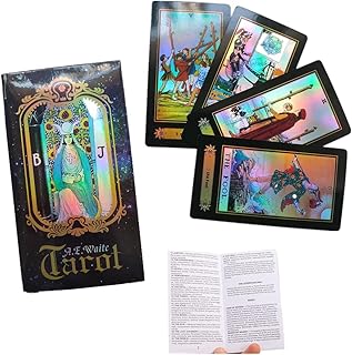 Tarot Cards,Tarot Cards and Book for Beginners Set,Rider Waite Tarot Deck,Tarot Cards Set 78 Pcs with English Manual, Suitable For Family And Friends Gatherings Tarot Cards And Beginner Book Set