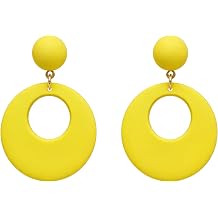 Dainty Stylish Bright Hollow Circle Dangle Earrings
