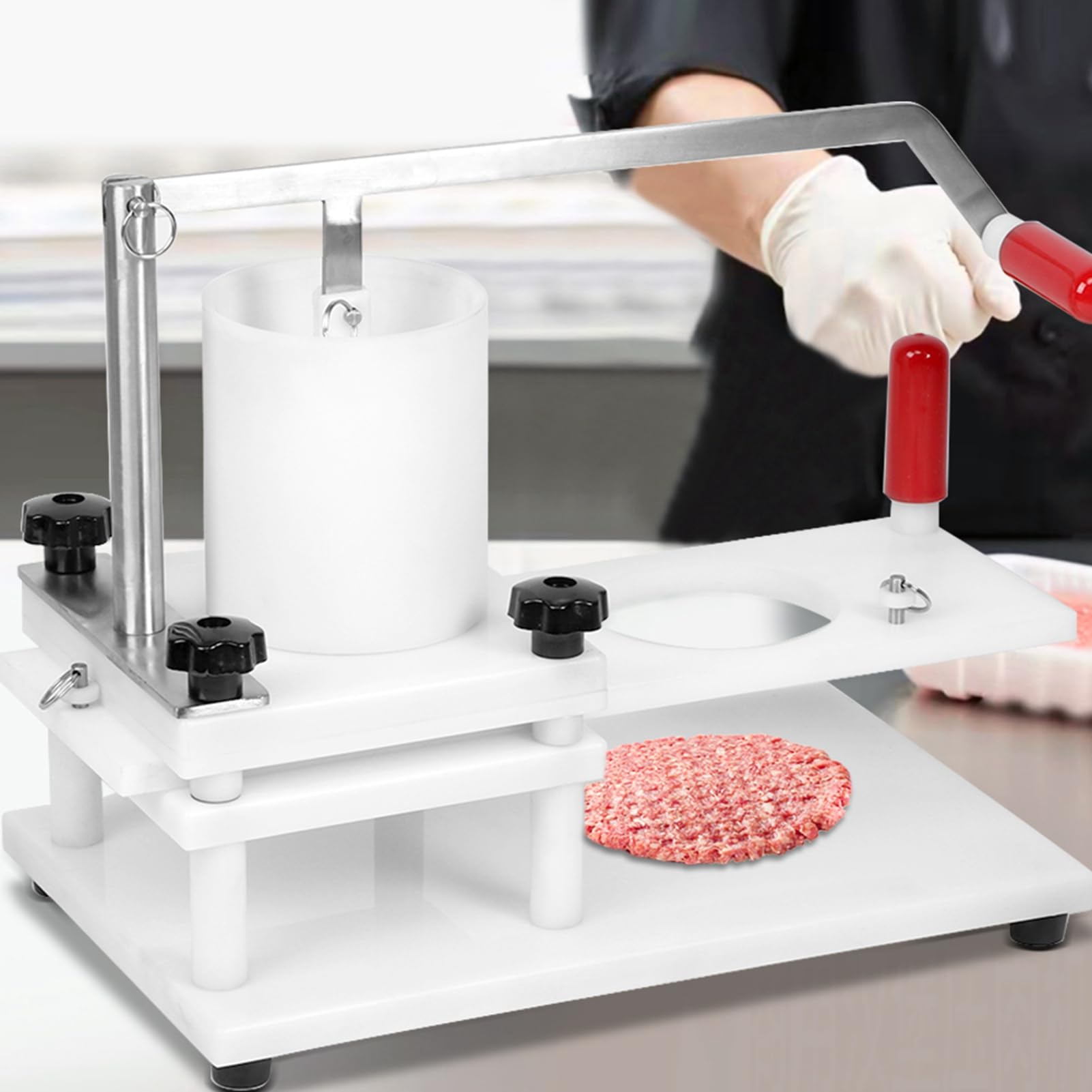 Manuelles Hamburger-Pressmuster für die Haushaltsküche, Patty-Maker-Formenherstellungsmaschine mit Langlebiger, Geeignet für die Hamburger-Herstellung, Fast-Food-Restaurants