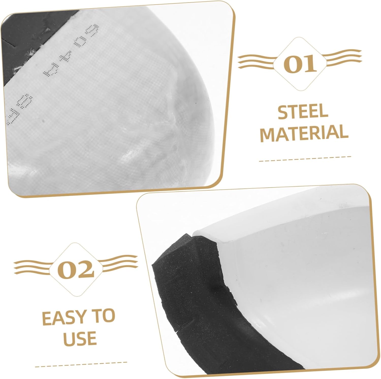 4 Pair Steel Toe Inserts for Shoes inside Steel Toe Covers Work Boot Toe Toe Guards for Shoes Safety Toe Caps Steel Toe Slip Toe Caps Boot Guard Steal Toe