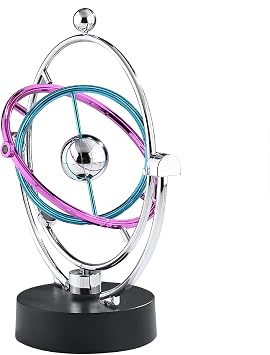 Perpetual Motion Machine, Kinetic Desk Toys Celestial Body Kinetic Movement Orbital Electric Wiggler Kinetic Art Asteroid Perpetual Motion Desk Toy for Desk Toy