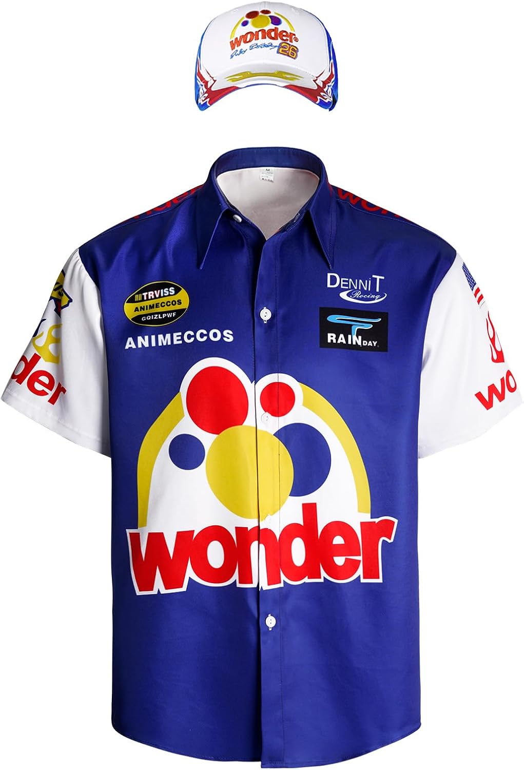 Men's Ricky Bobby shirt Talladega Nights adult short sleeve shirt Halloween costume