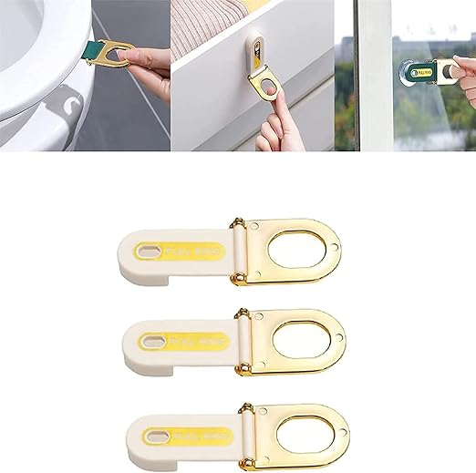Amazon あらゆる種類のハンドルレスキャビネットドア用の多目的便座リフターハンドル 家庭用バスルームアクセサリー用便座用の便座リフター自己接着ハンドル ホワイト3個 トイレポット ホーム キッチン オンライン通販
