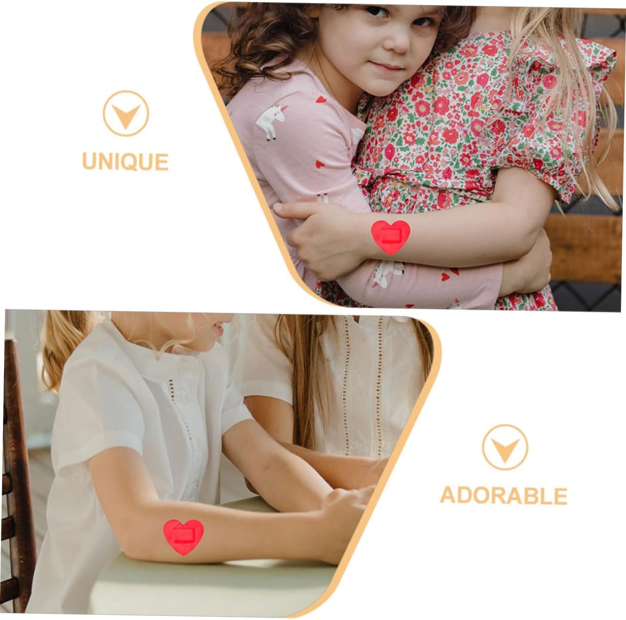 25pcs Heart Shaped Bandages for Sensitive Skin Flexible Adhesive Patches for Outdoor Use Camping Emergency Portable Wound Protection