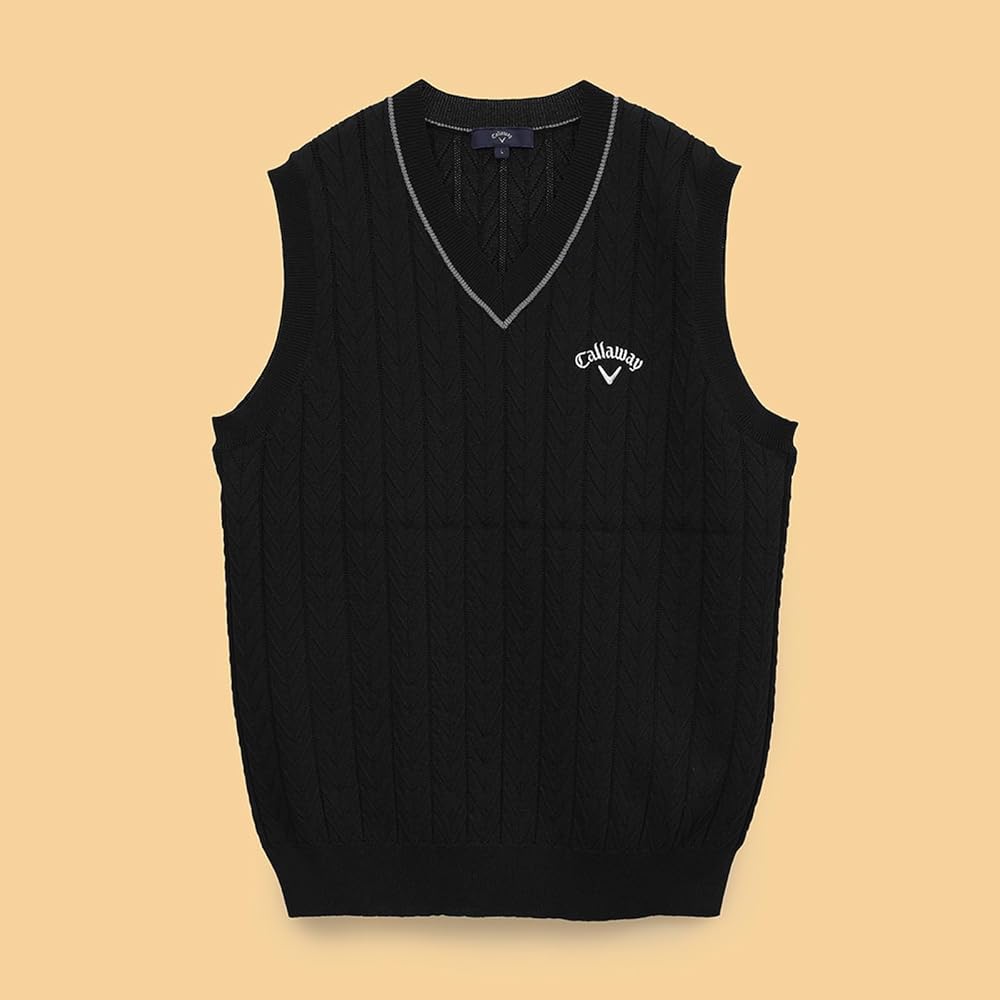 Callaway Vネック セーター ホワイト/ネイビー Callaway Vネック セーター ホワイト/ネイビー CALLAWAY キャロウェイ
