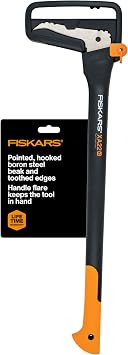 Fiskars 28 Hookaroon, Sharp and Lightweight Pickaroon Tool for Firewood