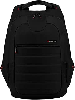 Promate Zest Multifunction Backpack for Laptops with Multiple storage for Laptops upto 15.4 Inch - Black