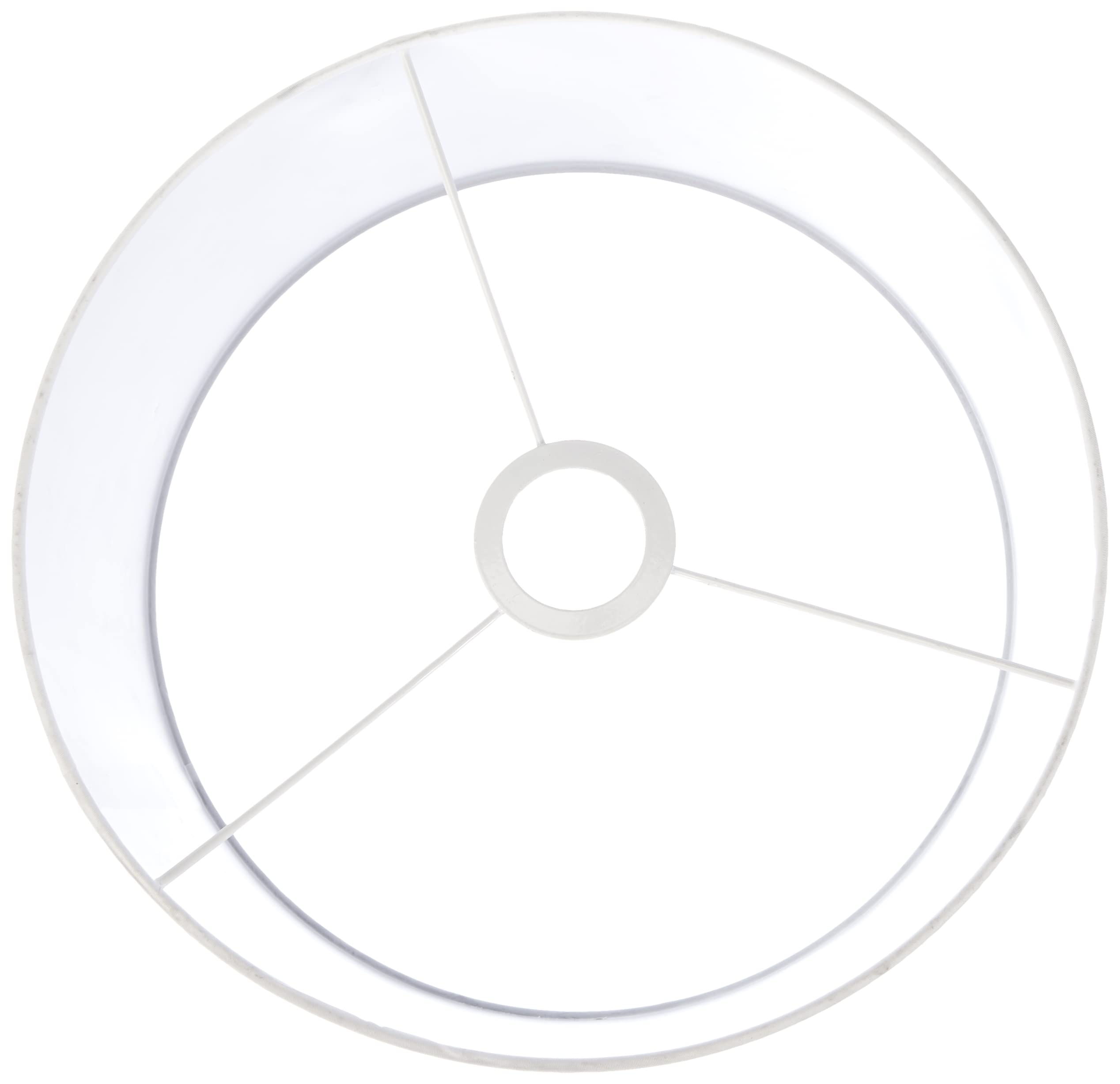 Rayher Hobby 23085102 Abat-jour de 30 cm de diamètre et 16 cm de hauteur Blanc