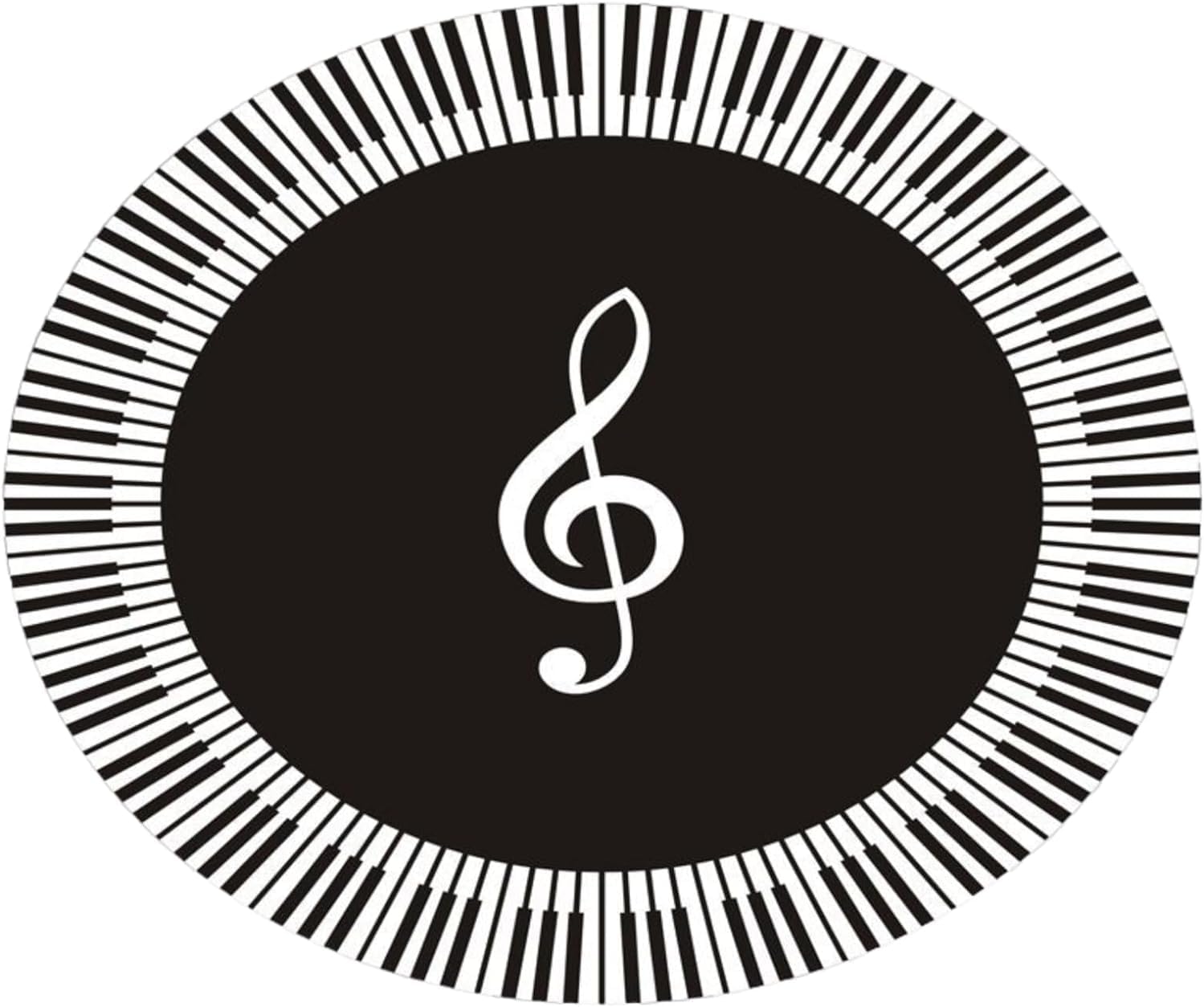 Round Soundproofing Rug, Musical Instrument Carpet Mat for Piano Drums Snare Bass, Drum Rug Piano Carpet Protector Pads Acoustic Blankets for Living Room Music Stand (100CM,F)