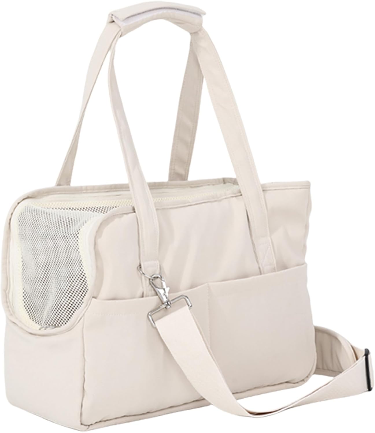 ETIAL 3-in-1 Multi-Way Convertible Pet Carrier Bag - Hands-Free Crossbody/Shoulder/Handheld Tote Purse for Cats & Dogs up to 13lbs, Anti-Escape Strap, Dual-Sided Windows Green