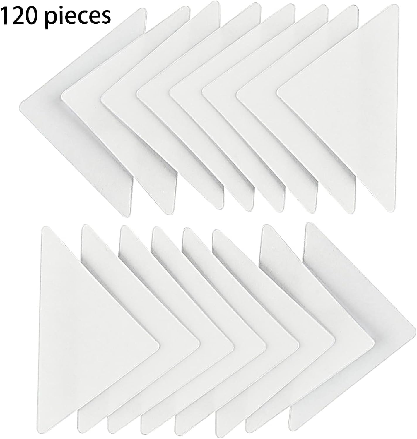 120 Pieces No Curl Collar Stays Polo Shirt Collar Stays PVC Collar Anti-Warping Edge Shaper Plastic Collar Support Rack Sticker for Men and Women's Dress