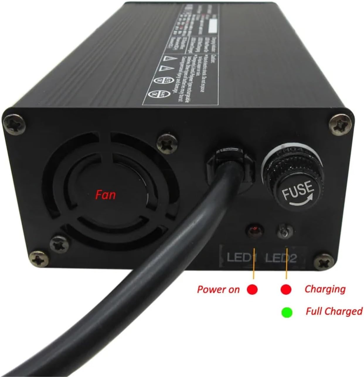 14.6V 10A 15A 20A 25A LiFePO4 Battery Smart Charger for 4S 12V 12.8V LFP Iron Phosphate RV Energy Storage Fast Charger(Anderson 50A,14.6V 25A)