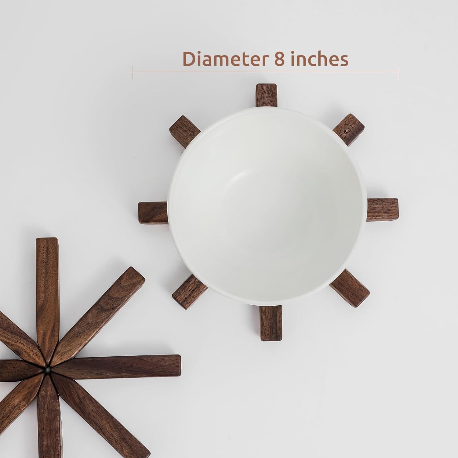 Wooden Trivets for Hot Dishes Tree Shape Trivet Set Coaster Natural Black Walnut Handmade Creative Placemats (Tree and Snail)