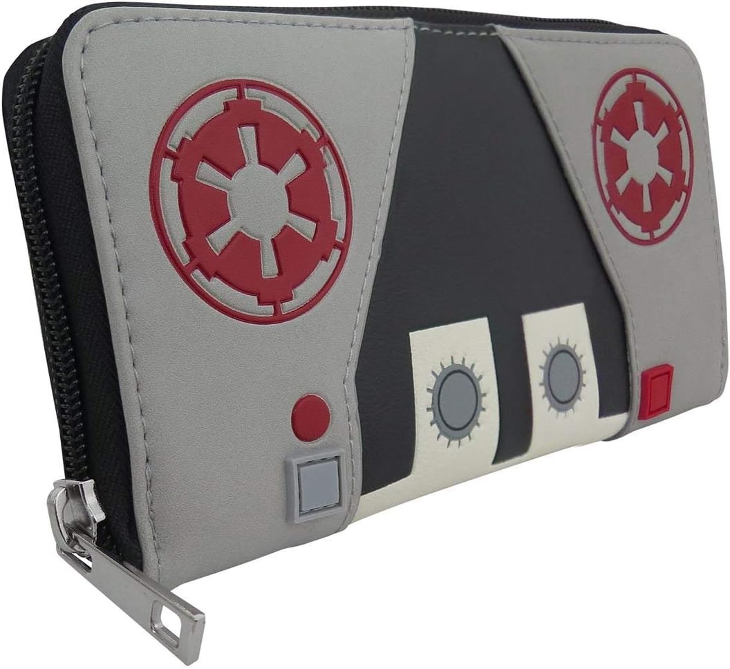 SuperHeroStuff Star Wars AT-AT Pilot Women's Zip Around Wallet,White,One Size