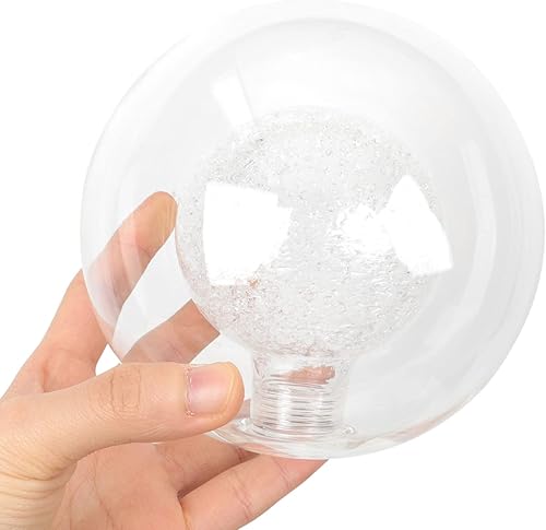 Miniatura 2 de Sombra de globo de vidrio soplado a mano Lámpara de esfera de vidrio Pantalla de lámpara de bola redonda Reemplazo para lámpara de pared colgante