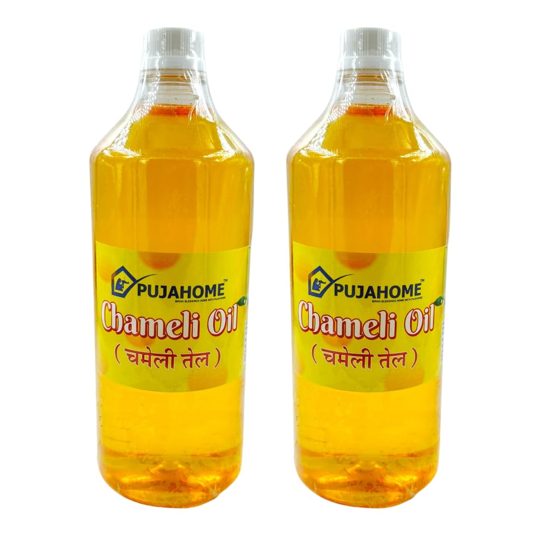 Chameli Oil for Pooja | Jasmine Fragrance For Puja and Diya (1L) Pack Of 2 | Chameli Pooja Oil For Hanuman Ji Chola & Aarti, Akhand Deepak, Jyot-image-48