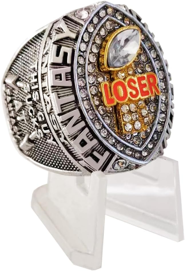 Fantasy Football Loser Ring Last Place Championship Ring Toilet Bowl