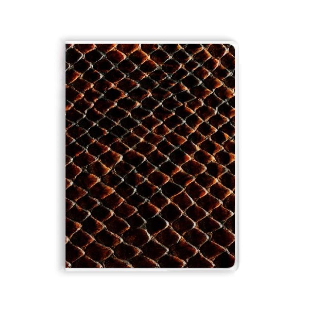 Cuaderno de piel de serpiente negra premium con hojas de alta densidad