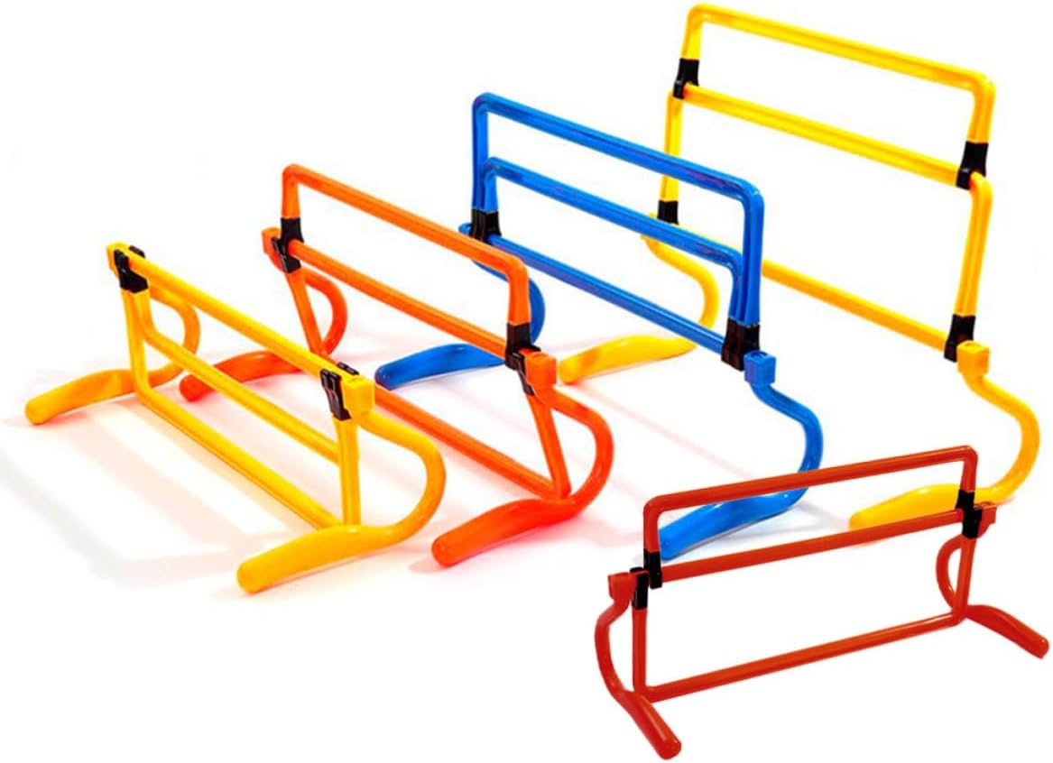 Kichvoe Removable Training Hurdles for Exercise with Ultra-Stable Base and Pp Material, Soccer Field Equipment for Athletes Practicing Football and Track and Field, for Soccer Party