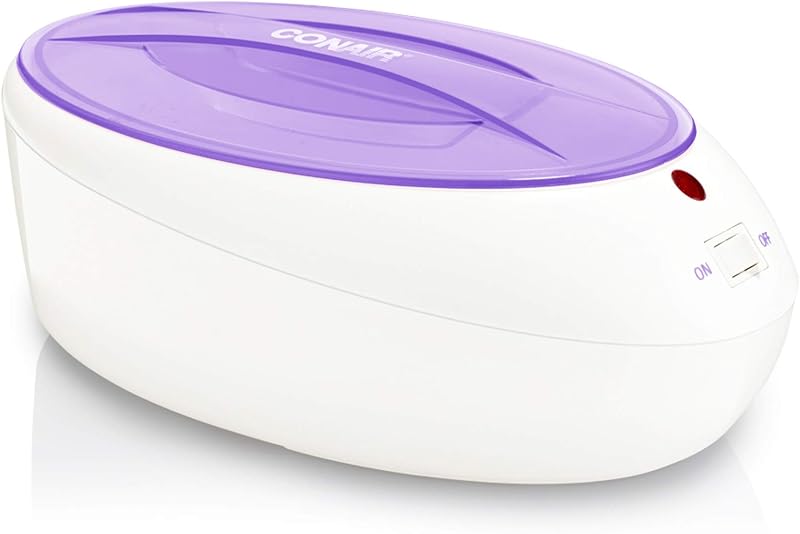 True Glow by Conair Baño de parafina para manos y pies - Tratamiento hidratante con 1 lb. Cera - Púrpura