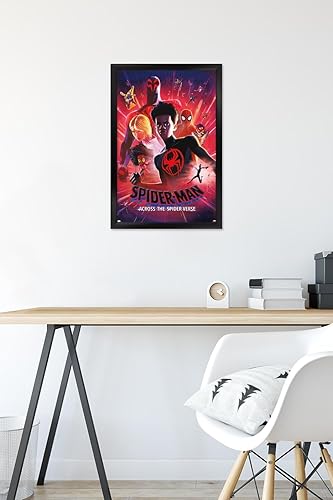 Miniatura 6 de Trends International Marvel Spider-Man Across The Spider-Verse - Póster estático de pared de una hoja, 14.725 x 22.375 pulgadas, versión enmarcada