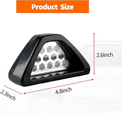 Miniatura 2 de Fogfar 1 luz LED de freno, luces antiniebla traseras triangulares F1, luces de advertencia, lámparas de intermitente, lámparas piloto traseras,