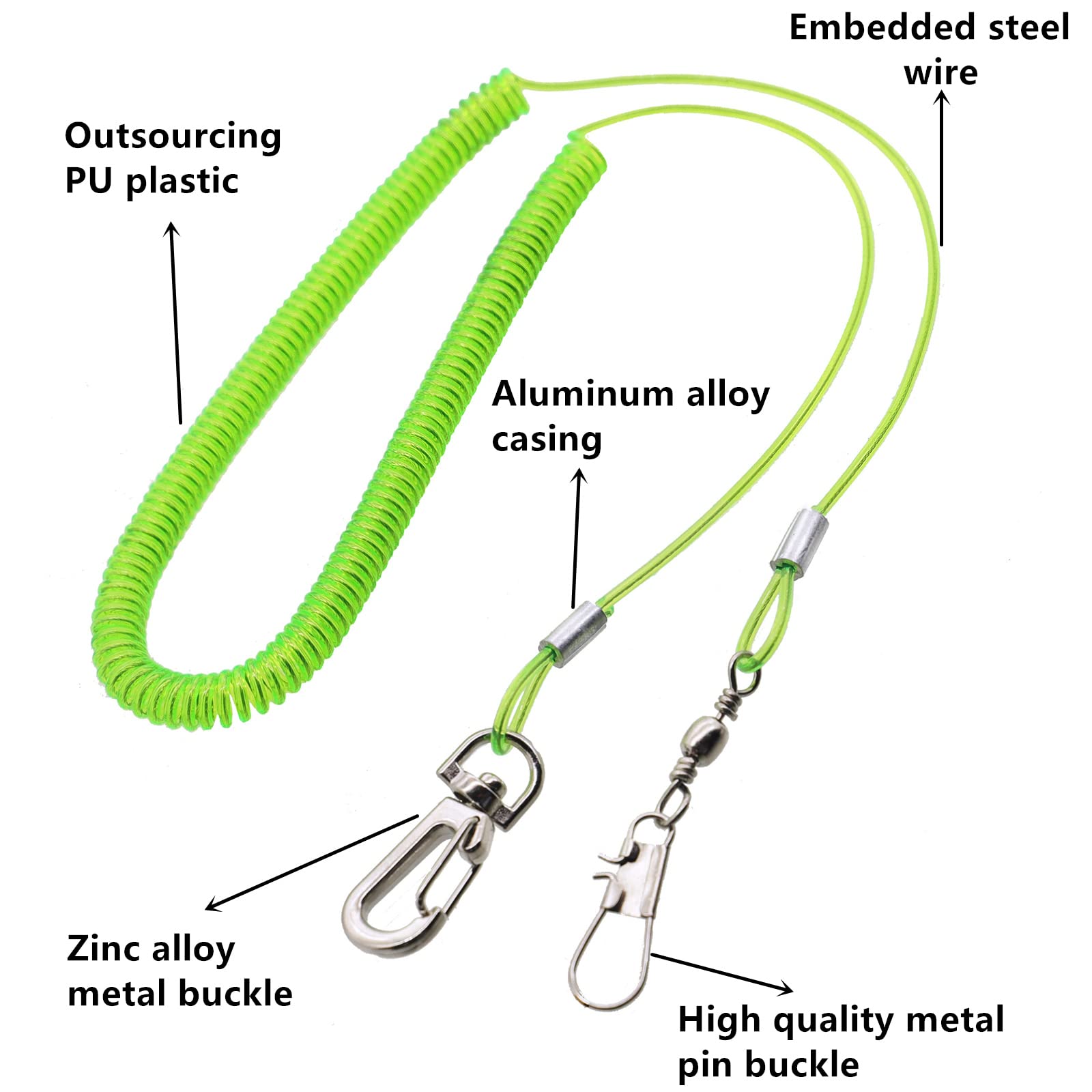 Corda Volante per Pappagallo,Guinzaglio per Uccelli,Catena da 5 m per Piede di Pappagallo,Corda Per Addestramento Al Volo per Uccelli,(2 Pezzi) (verde e rosso)