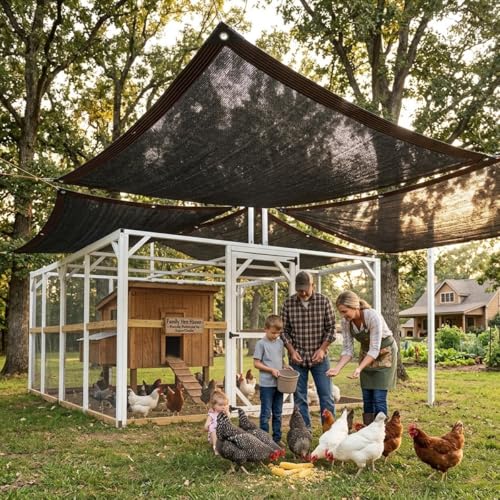 Ombrage rectangulaire 15x25ft grand format en filet de protection solaire