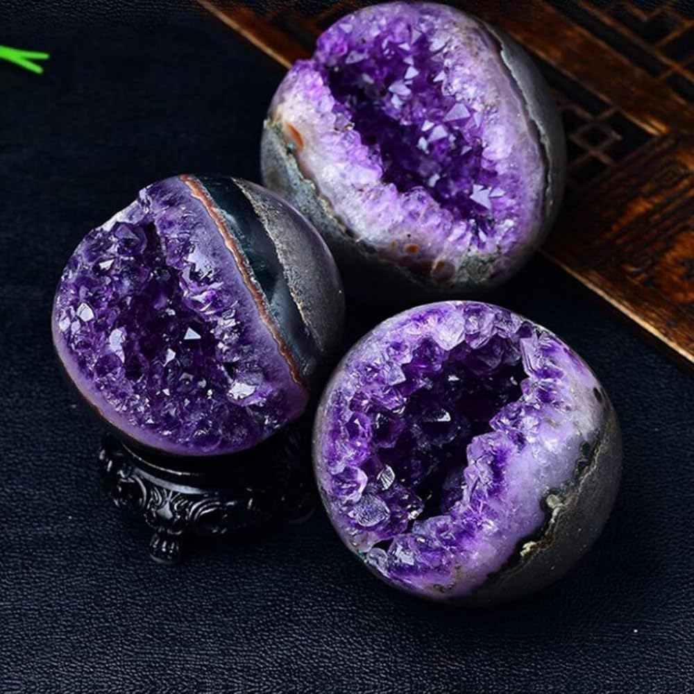 BlendUp 天然水晶 アメジスト 原石 ドーム 紫水晶洞 天然石 円形