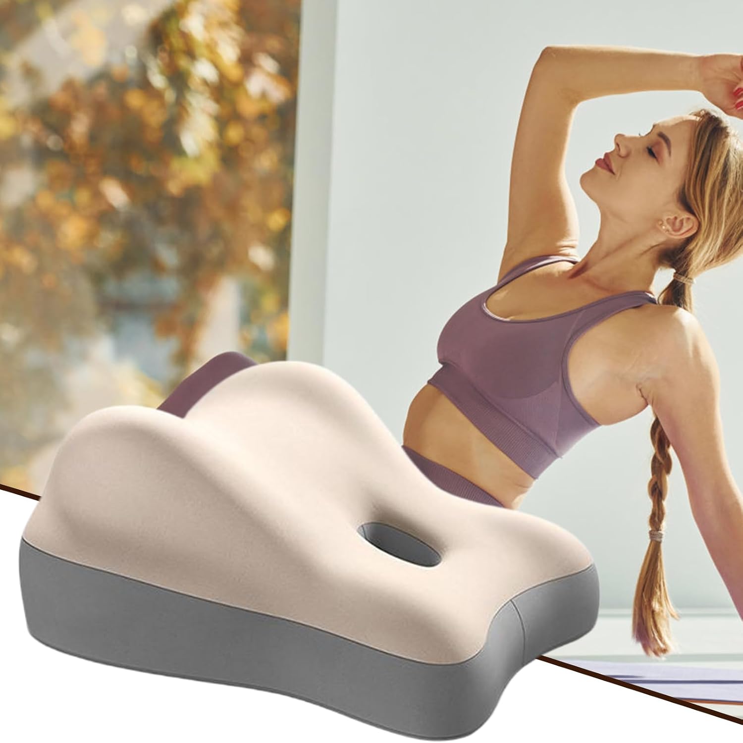 2025 New Butt Cushion for Couples, New Couples Butt Cushions for Pregnant Women, Lumbar Support Pillow | Memory Foam Tummy Pillow | Ergonomic Intimacy Support, Waist Cushion, Portable Bed Backrest