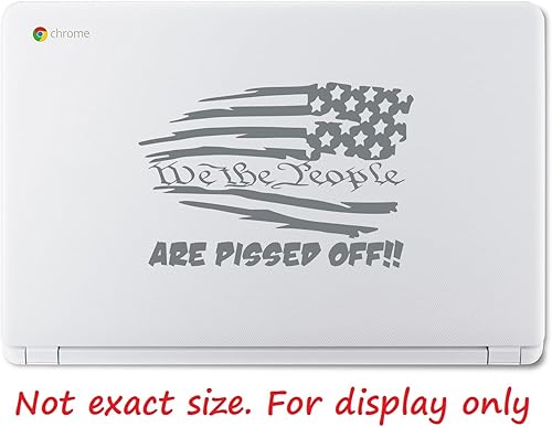 Vista 40 de Red Stars Rt. - Calcomanía de vinilo con la bandera estadounidense "We The People are Pissed Off" (We The People are Pissed Off) UR Rojo