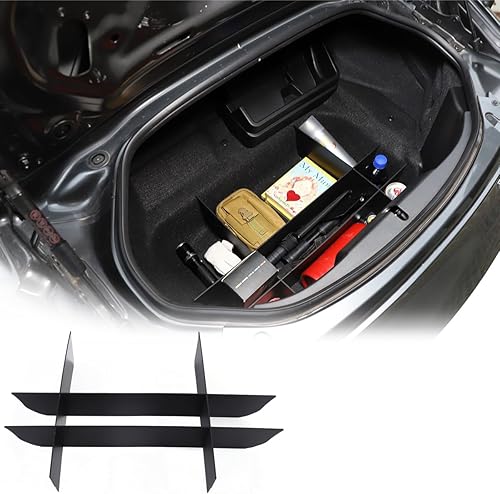 Divisor de caja de almacenamiento de carga para maletero de automóvil para Mazda MX-5 ND 2015-2023 Divisores de maletero ABS Negro Divisores de
