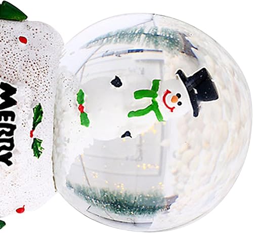 Miniatura 7 de Globo de nieve, globo de nieve de Navidad, bola de cristal iluminada, adornos de bolas de cristal de Navidad, decoraciones navideñas navideñas
