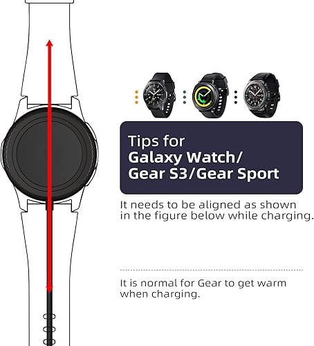 Miniatura 5 de Oriflame Cargador de reloj compatible con Samsung Galaxy Watch, base de carga portátil para Galaxy Watch 66 Classic55 Pro, Galaxy Watch 43, Galaxy