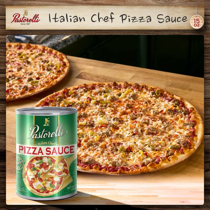 Miniatura 2 de Pastorelli Salsa de pizza, auténtica salsa italiana original para pizza con aceite de oliva virgen extra y queso pecorino romano rallado, desde