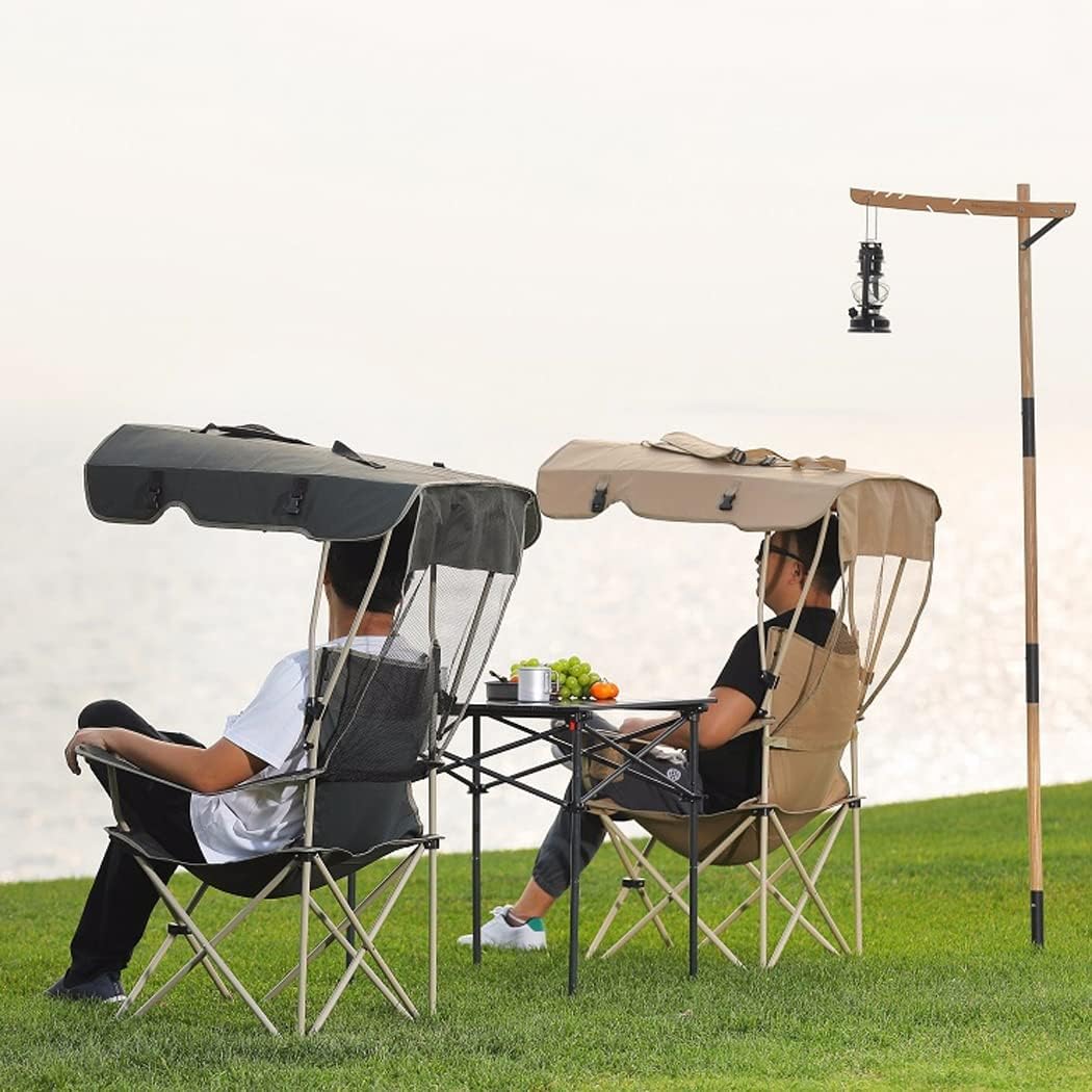 キャノピーシェード付きビーチチェア、大人用の芝生の椅子、中庭用の折りたたみ式キャノピーキャンプチェア、テールゲート、日光浴、釣り、旅