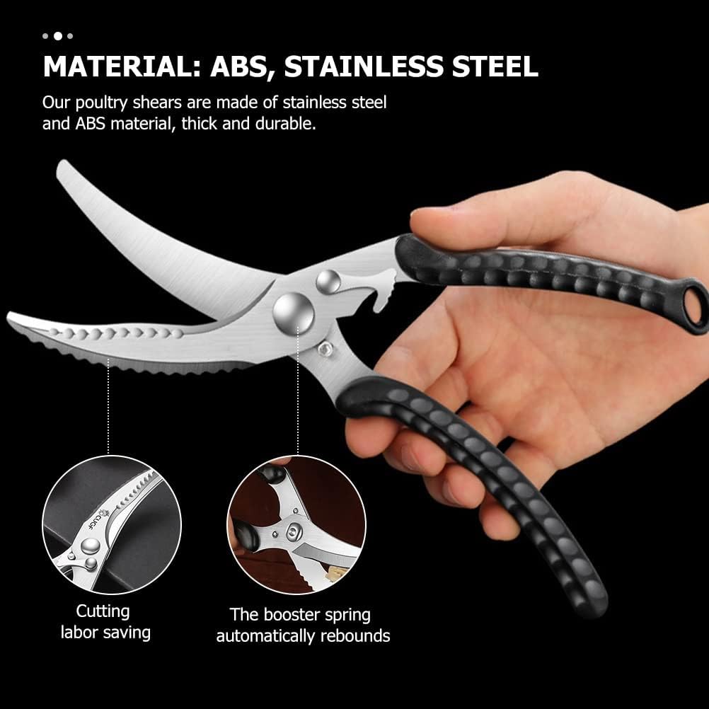 Kitchen Scissors Kitchen Chicken Scissors Stainless Steel Poultry Shears Practical Meat Shears