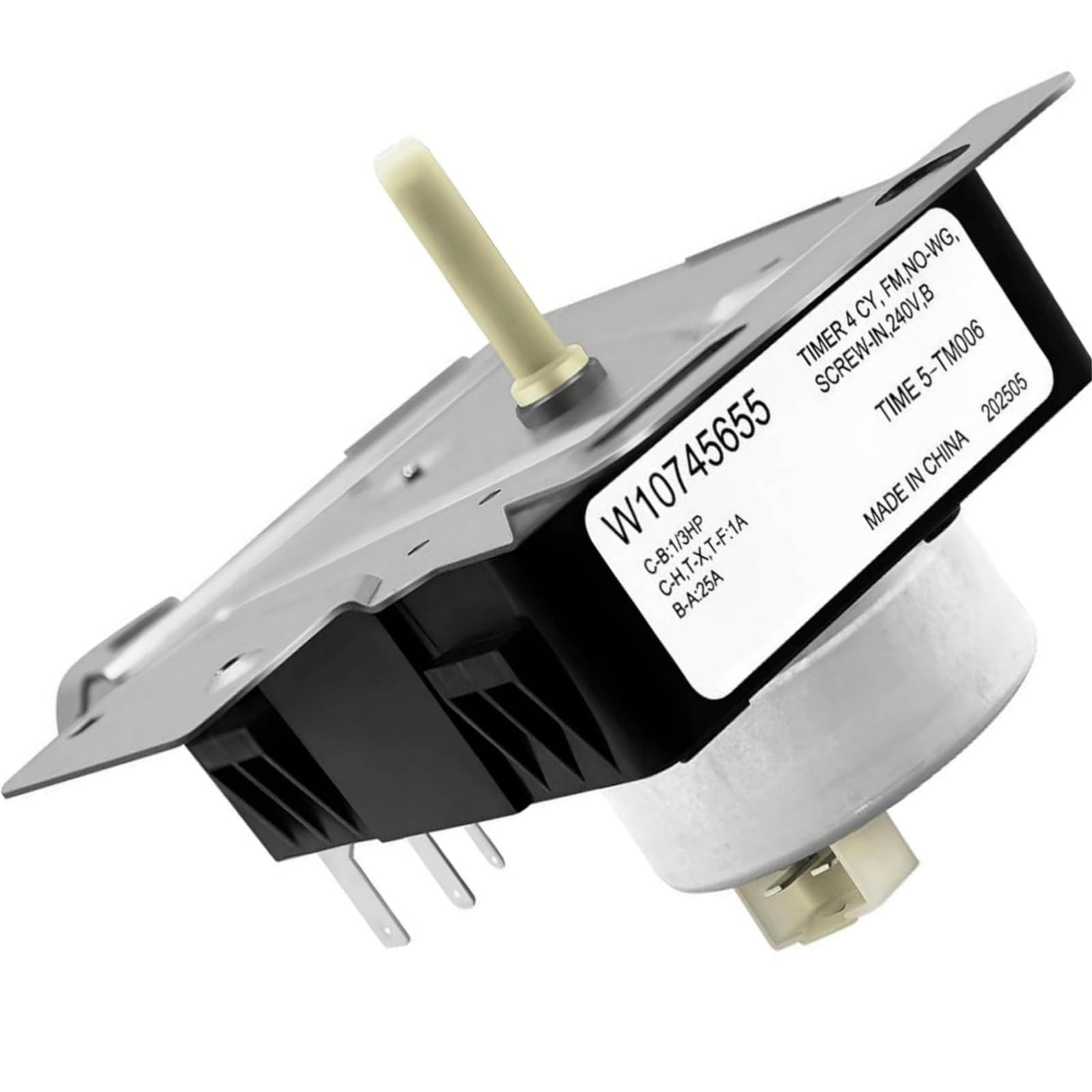 Temporizador de secadora W10745655, piezas de repuesto W10857612 PS11731366 W10436308 418 095 20 B5 W10745655 W11043389 AP6003908 W10857612VP NED4655EW1 para secadora Amana Maytag Whirlpool, etc., 230 V CA, 60 Hz