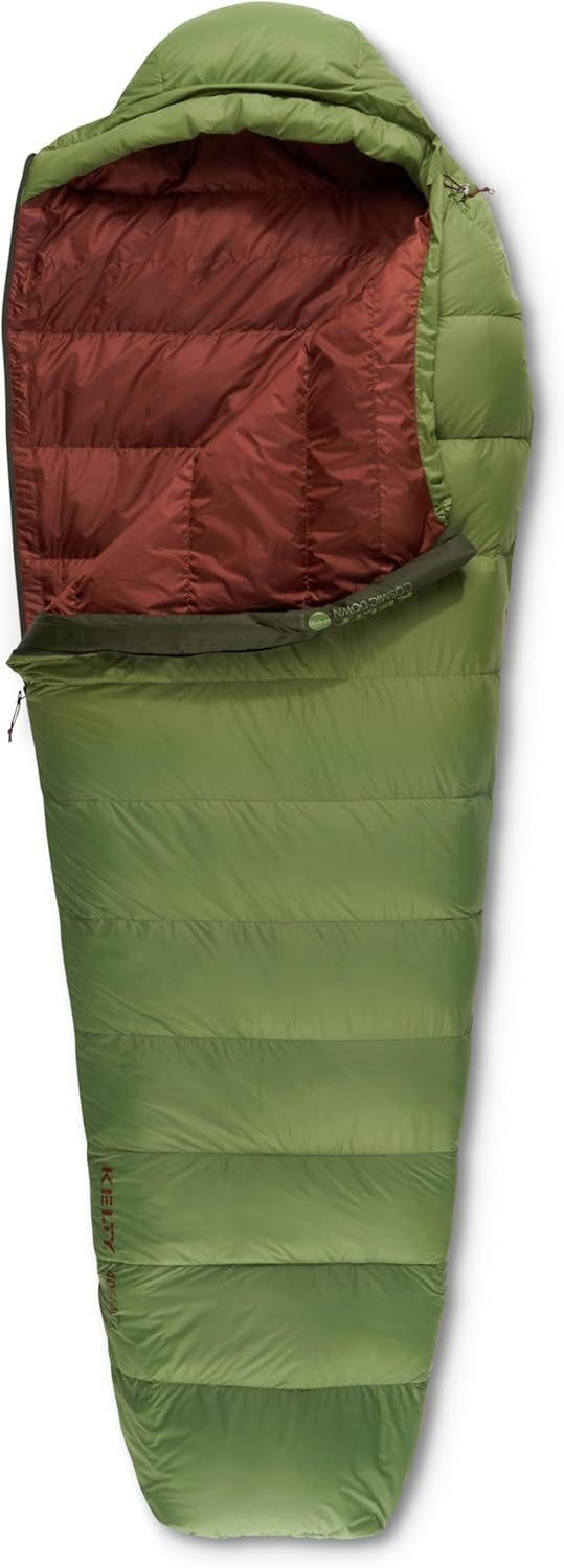 Kelty | Cosmic 40° Degree Sleeping Bag, Regular, 550 Down - Lightweight, Compact, Cozy, Warm Weather Bag - Summer