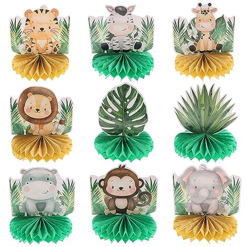 Centros de mesa de panal de abeja fáciles de montar para fiestas de niños
