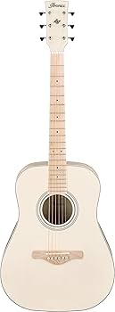 Ibanez AC419E 白ギター　スタンド、 ケース、カポ付き Ibanez AC419E 白ギター スタンド、 ケース、カポ付き Amazon
