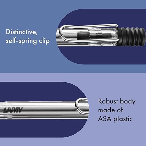 Miniatura 4 de LAMY Bolígrafo L212, a base de aceite, esqueleto Safari, punta importada, punta mediana